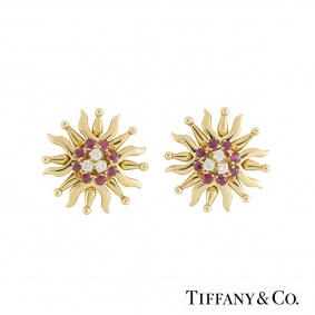 Tiffany & Co. Ruby & Diamond Earrings
